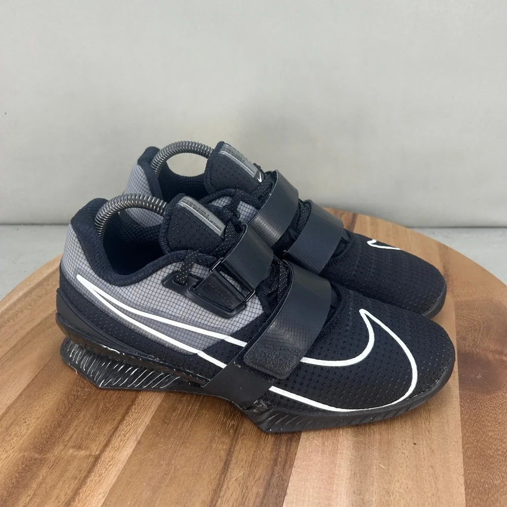 Nike Romaleos 4 Black White Weightlifting Shoes CD3463-010 Mens Size 7.5